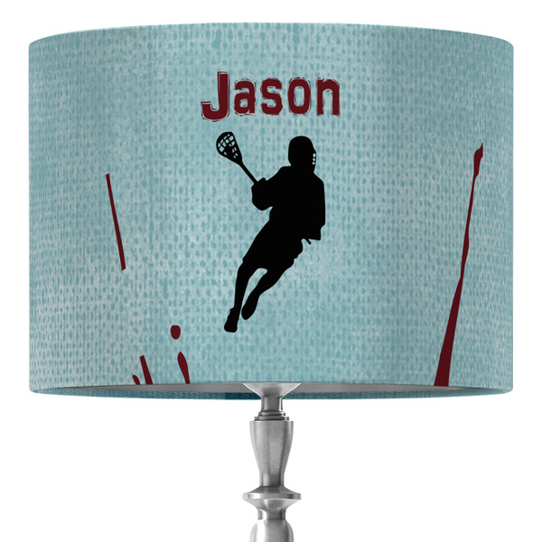 Custom Lacrosse 16" Drum Lamp Shade - Fabric (Personalized)