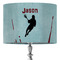 Lacrosse 16" Drum Lampshade - ON STAND (Fabric)