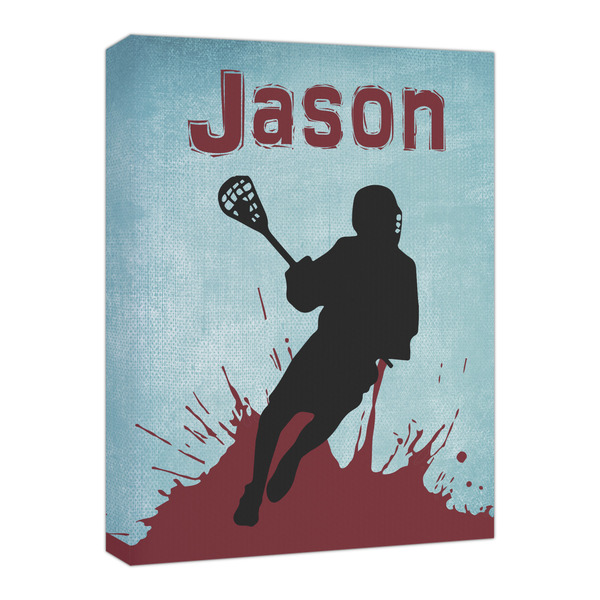 Custom Lacrosse Canvas Print - 16x20 (Personalized)