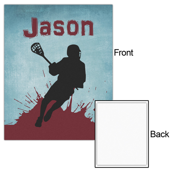 Lacrosse 16x20 - Matte Poster - Front & Back