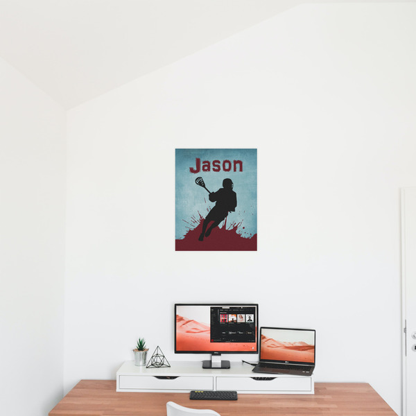 Lacrosse 16x20 - Matte Poster - On the Wall