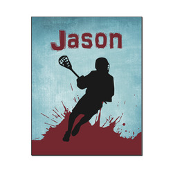 Lacrosse Wood Print - 16x20 (Personalized)