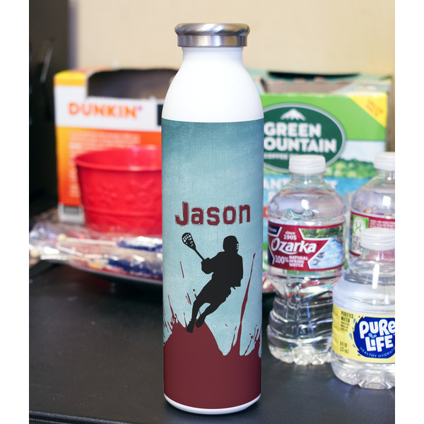 Lacrosse 20oz Water Bottles - Full Print - In Context