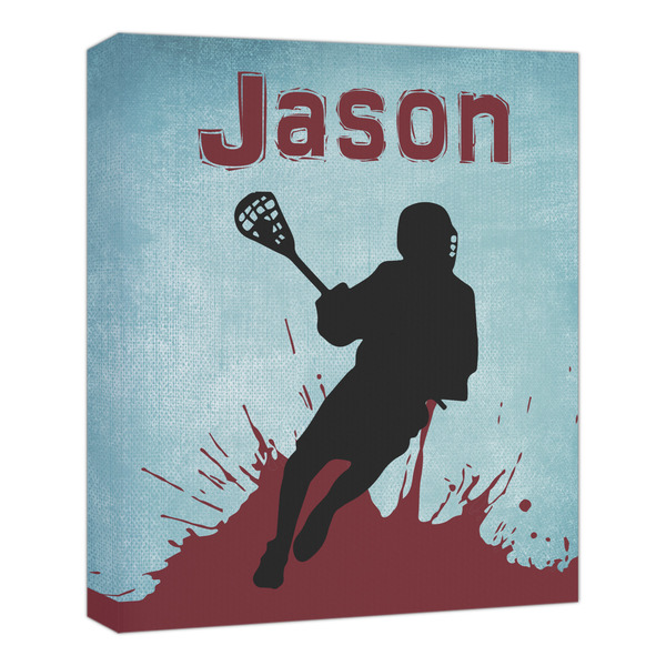 Custom Lacrosse Canvas Print - 20x24 (Personalized)