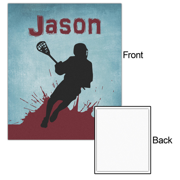 Lacrosse 20x24 - Matte Poster - Front & Back