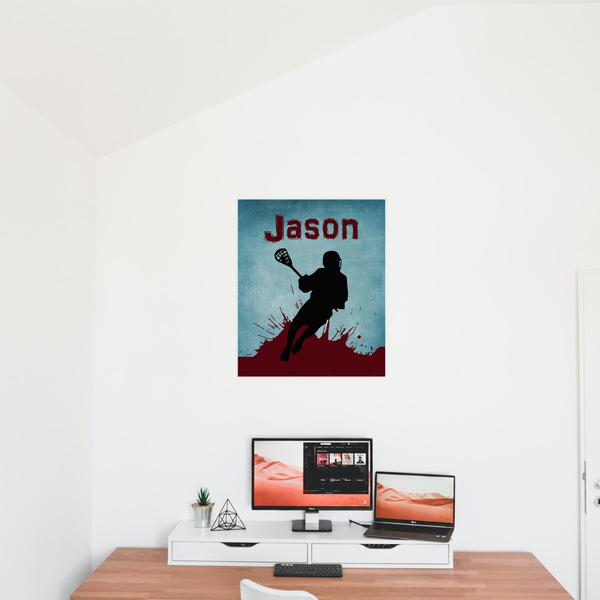 Lacrosse 20x24 - Matte Poster - On the Wall