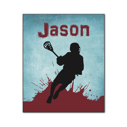 Lacrosse Wood Print - 20x24 (Personalized)