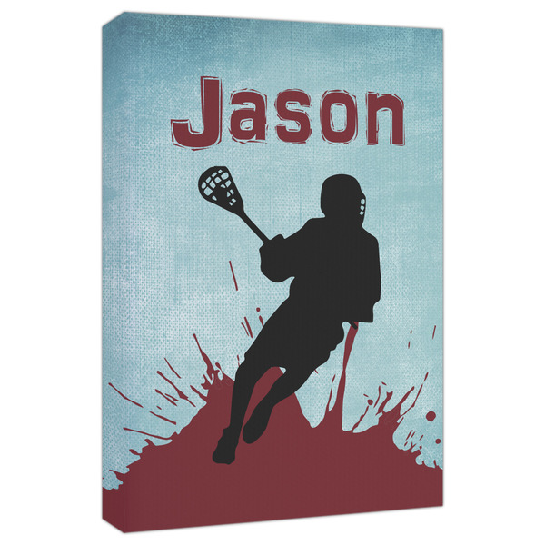 Custom Lacrosse Canvas Print - 20x30 (Personalized)