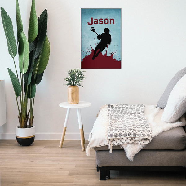 Lacrosse 20x30 Wood Print - In Context