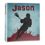Lacrosse 3-Ring Binder - 1 inch (Personalized)