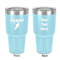 Lacrosse 30 oz Stainless Steel Tumbler - Teal - Double-Sided (Personalized)