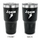 Lacrosse 30 oz Stainless Steel Tumbler - Black - Double Sided (Personalized)