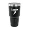 Lacrosse 30 oz Stainless Steel Tumbler - Black - Single Sided (Personalized)