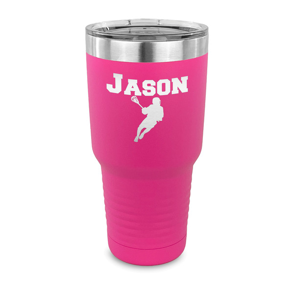 Lacrosse 30 oz Stainless Steel Ringneck Tumblers - Pink - FRONT