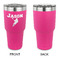 Lacrosse 30 oz Stainless Steel Ringneck Tumblers - Pink - Single Sided - APPROVAL