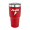 Lacrosse 30 oz Stainless Steel Ringneck Tumblers - Red - FRONT