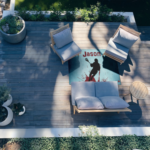 Lacrosse 4'x6' Patio Rug - In context