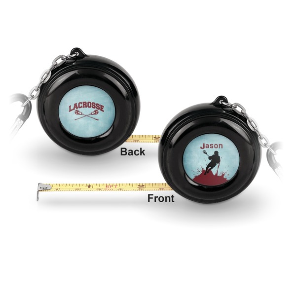 Lacrosse 6-Ft Pocket Tape Measure with Carabiner Hook - Front and Back