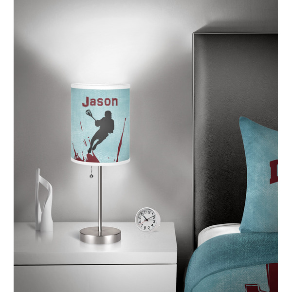 Lacrosse 7 inch drum lamp shade - in room