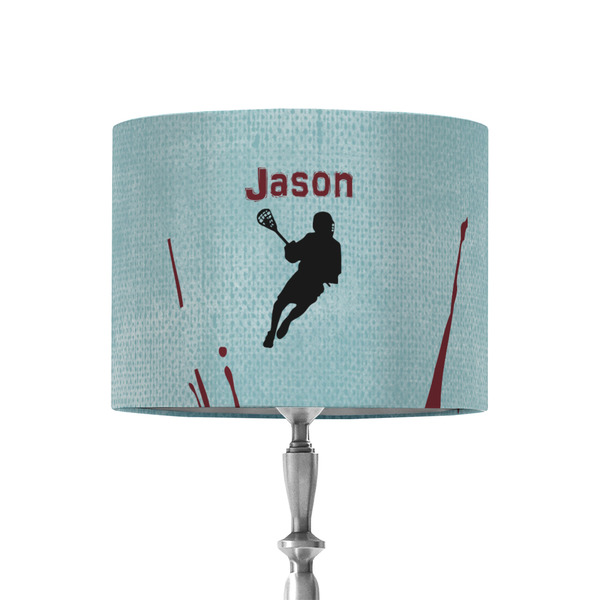 Custom Lacrosse 8" Drum Lamp Shade - Fabric (Personalized)