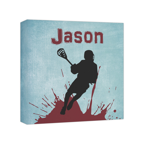 Custom Lacrosse Canvas Print - 8x8 (Personalized)