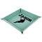 Lacrosse 9" x 9" Teal Leatherette Snap Up Tray - MAIN