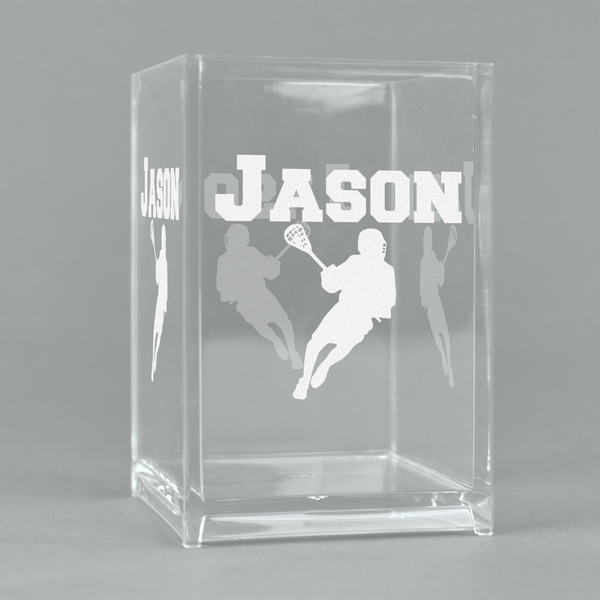 Custom Lacrosse Acrylic Pen Holder (Personalized)
