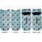 Lacrosse Adult Ankle Socks - Double Pair - Front and Back - Apvl