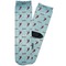 Lacrosse Adult Crew Socks - Single Pair - Front and Back