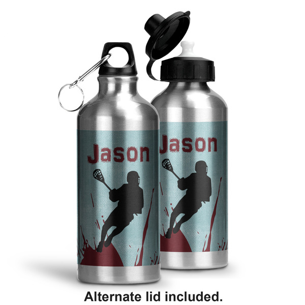 Lacrosse Aluminum Water Bottle - Alternate lid options