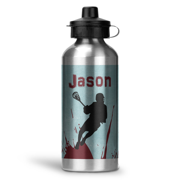 Custom Lacrosse Water Bottle - Aluminum - 20 oz (Personalized)