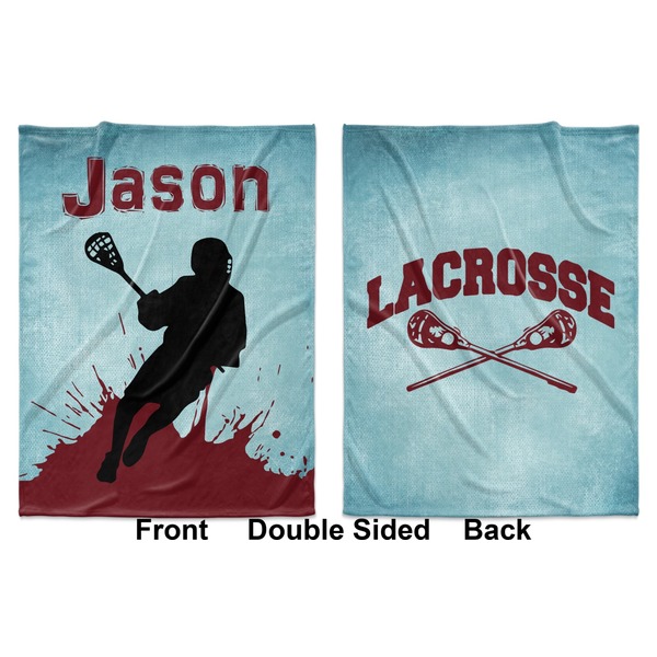 Lacrosse Baby Blanket (Double Sided - Printed Front and Back)