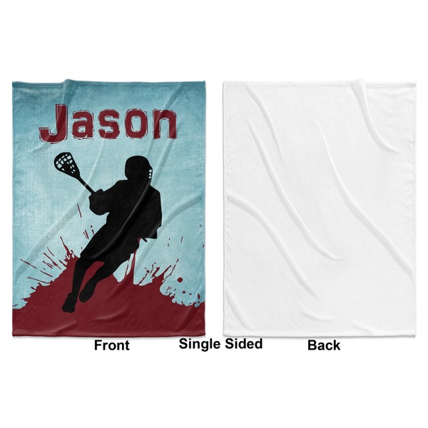Lacrosse Baby Blanket (Single Sided - Printed Front, White Back)