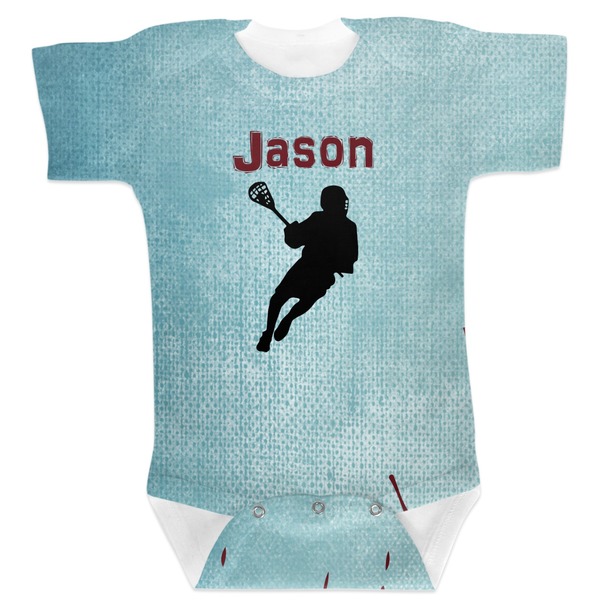 Custom Lacrosse Baby Bodysuit 6-12 (Personalized)