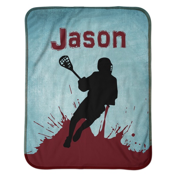Lacrosse Baby Sherpa Blanket - Flat