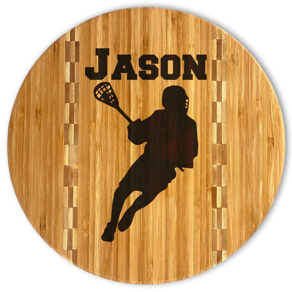 Custom Lacrosse Bamboo Cutting Board (Personalized)