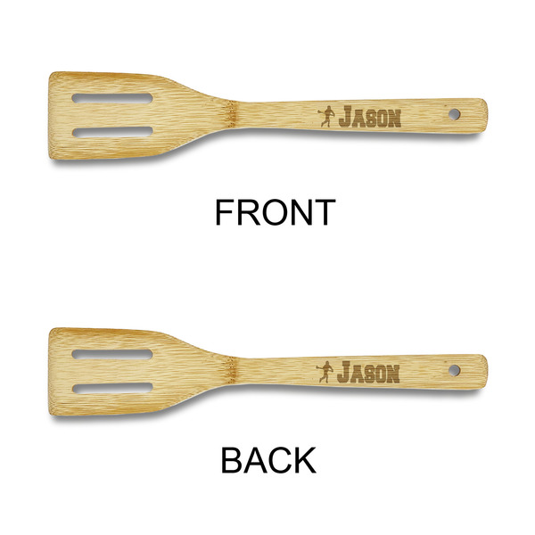 Lacrosse Bamboo Slotted Spatulas - Double Sided - APPROVAL