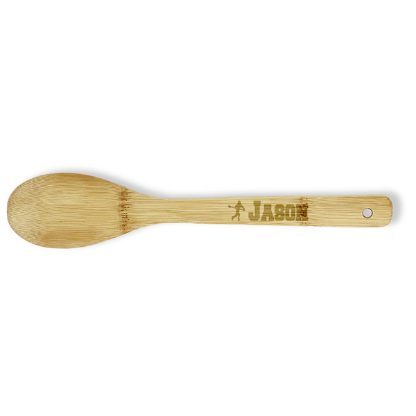 Custom Lacrosse Bamboo Spoon - Single Sided (Personalized)