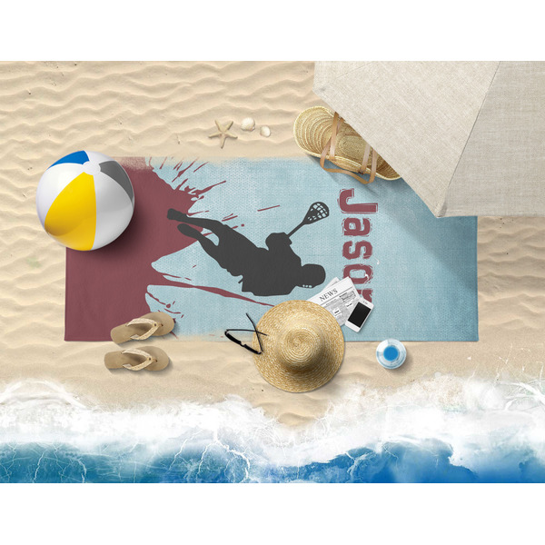 Lacrosse Beach Towel Lifestyle