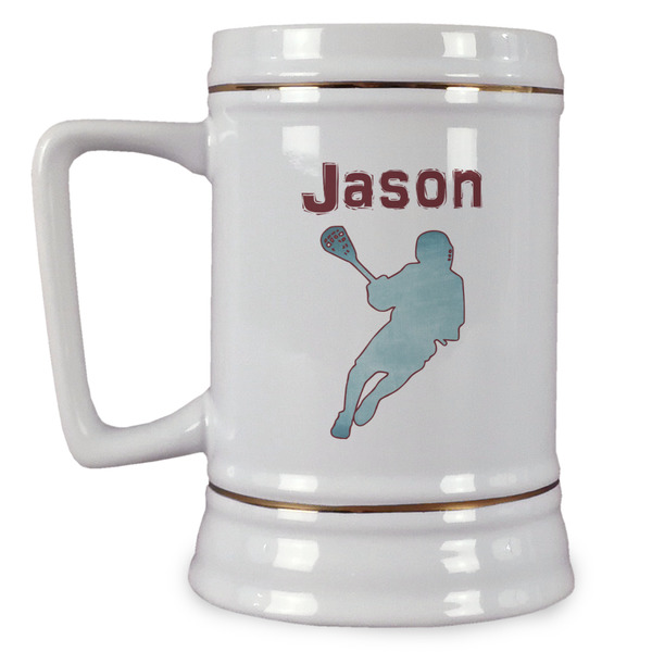 Custom Lacrosse Beer Stein (Personalized)