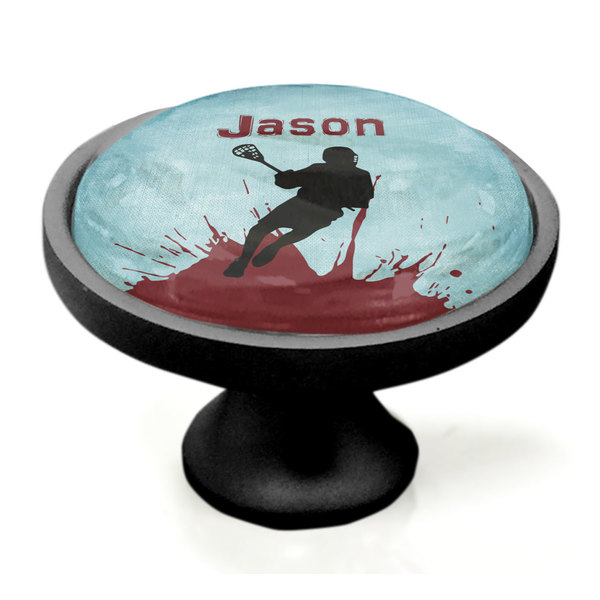 Lacrosse Black Custom Cabinet Knob (Side)