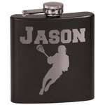Lacrosse Black Flask Set (Personalized)