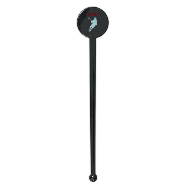 Lacrosse Black Plastic 7" Stir Stick - Round - Single Stick