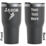 Lacrosse RTIC Tumbler - Black - Engraved Front & Back (Personalized)