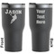 Lacrosse Black RTIC Tumbler - Front and Back