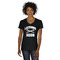Lacrosse Black V-Neck T-Shirt on Model - Front