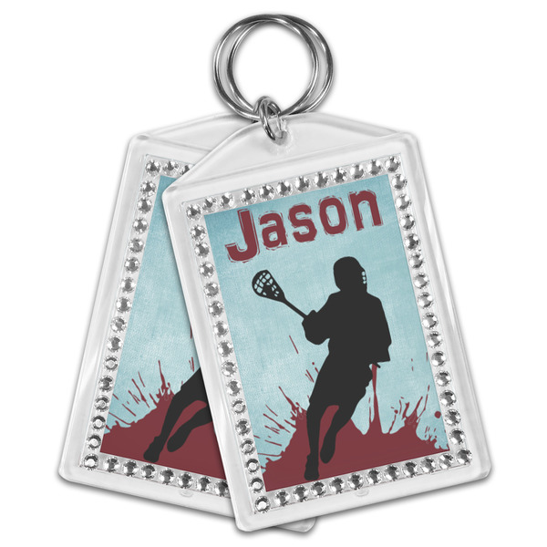 Lacrosse Bling Keychain - MAIN