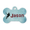 Lacrosse Bone Shaped Dog ID Tag - Small (Personalized)