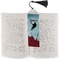 Lacrosse Bookmark with tassel - In book