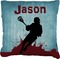 Lacrosse Burlap Pillow (Personalized)